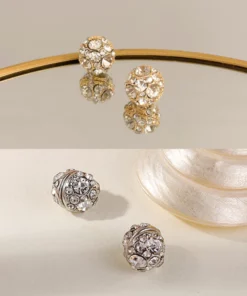 Disco Ball Non-Piercing Earrings