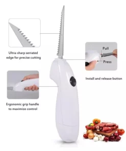 Easy Cut Electric Cordless Knife For Meat Fruit Vegetable Kitchen Tool