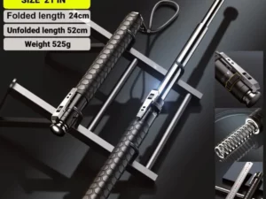 Enhanced Automatic Retractable Self-Defense Hiking Stick