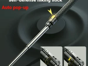 Enhanced Automatic Retractable Self-Defense Hiking Stick