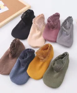 Fashionable Heated Lace Socks (4/8 PAIRS)