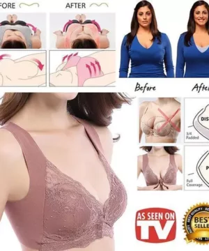 Front Closure Extra-Elastic Breathable Bra