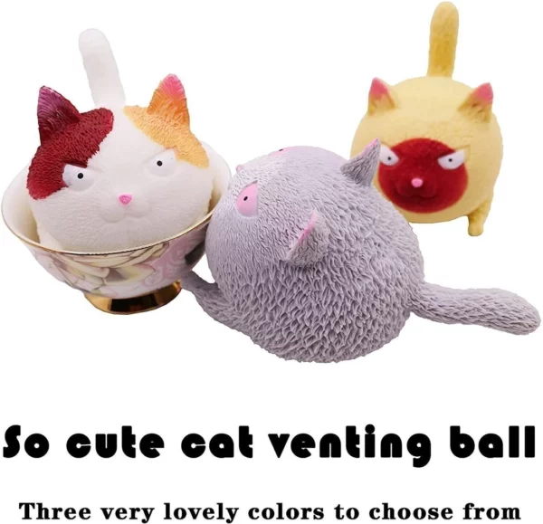 Забавный милый шар в форме кошки