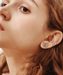 Glamorous Barbell Shape Earrings