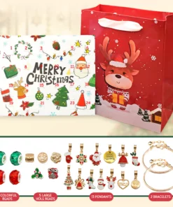 Golden Christmas Advent Calendars Accessories Set