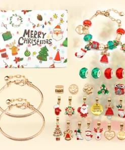 Golden Christmas Advent Calendars Accessories Set