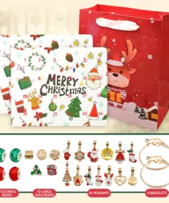 Golden Christmas Advent Calendars Accessories Set