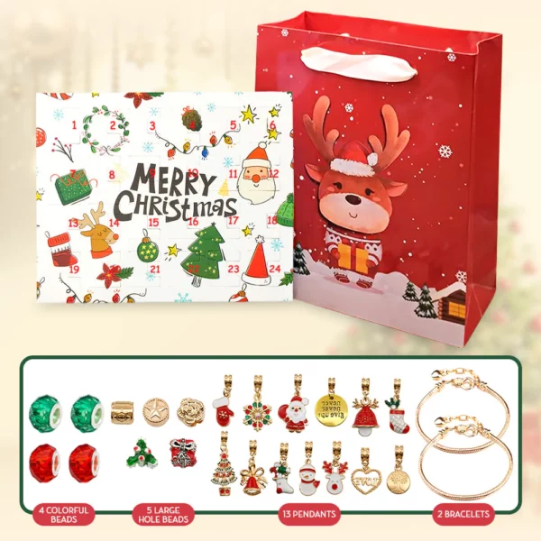 Златна Божиќна белегзија со календари