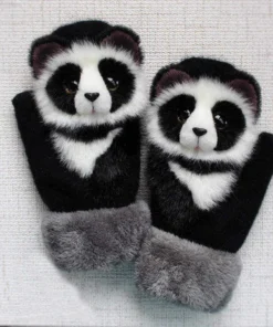 Hand-Knitted Animal Mittens