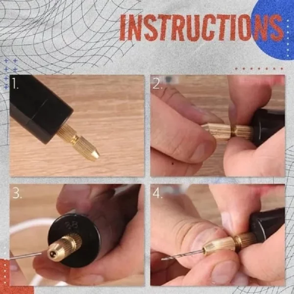 Практичен електричен алат за дупчење (6 дупчалки)
