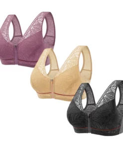 HealthLift Lymphvity Front Zipper Bra