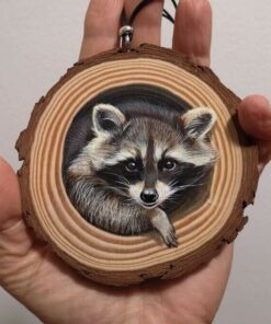 Holiday Decoration Family Wood Slice Decoration