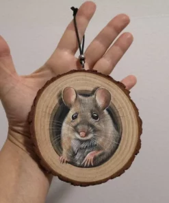 Holiday Decoration Family Wood Slice Decoration