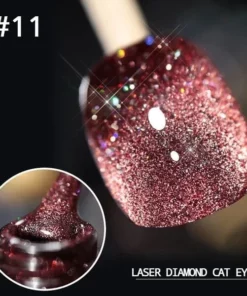 Laser Diamond Cat Eye Nail Polish