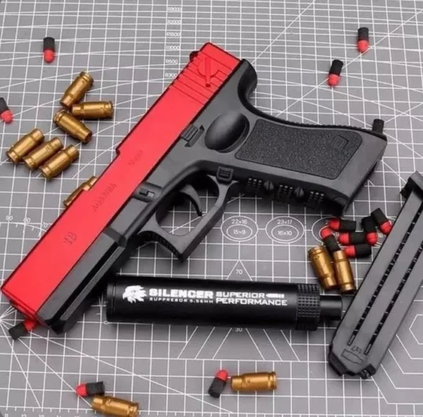 Pistola de juguete de bala blanda de simulación M1911 y G18