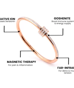 Milana Slim Vibe Spinner Titanium Bangle