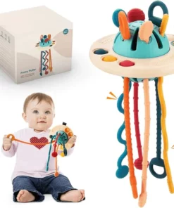 Montessori UFO Silicone Pulling Toy