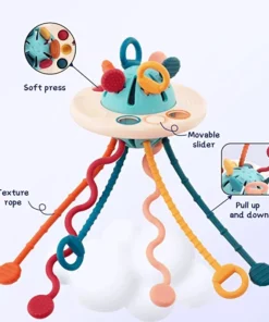 Montessori UFO Silicone Pulling Toy
