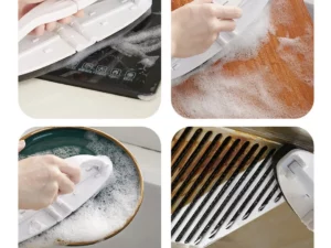 Multifunctional Foldable Sponge Cleaning Brush with Handle