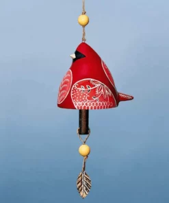 Bagong Cardinal Ceramic Bird Song Bell