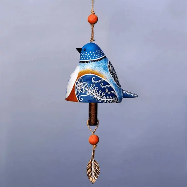 New Cardinal Ceramic Bird Song Bell