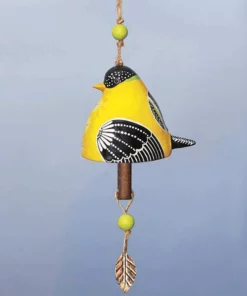 New Cardinal Ceramic Bird Song Bell