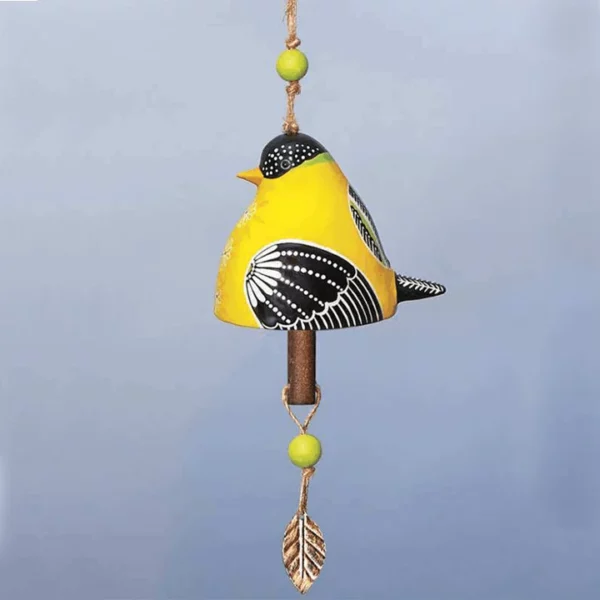 New Cardinal Ceramic Bird Song Bell