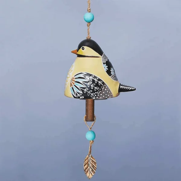 New Cardinal Ceramic Bird Song Bell