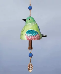 I-Cardinal Ceramic Bird Song Bell entsha