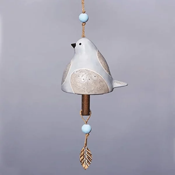 Pese Pese Fou Cardinal Ceramic Bird Bell