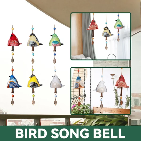 New Cardinal Ceramic Bird Song Bell
