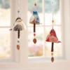 New Cardinal Ceramic Bird Song Bell