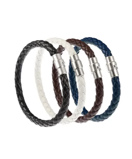 Oliez TitaniumION Leather Wristband