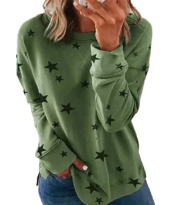Oversized Long Sleeve Star T-Shirt