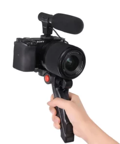 Professional video Microphone kit with Tripod Stand and LED Light