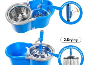 SPIN MOP AND BUCKET FLOOR CLEANING SYSTEM
