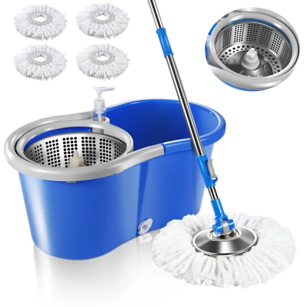 SISTEMA DI PULIZIA DI PAVIMENTI SPIN MOP E BUCKET