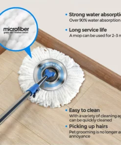 SPIN MOP AND BUCKET FLOOR CLEANING SYSTEM
