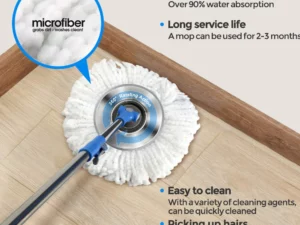 SPIN MOP AND BUCKET FLOOR CLEANING SYSTEM
