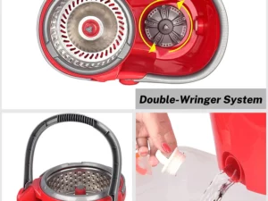 SPIN MOP AND BUCKET FLOOR CLEANING SYSTEM