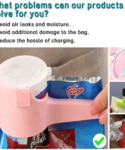 Seal Pour Food Storage Bag Clip