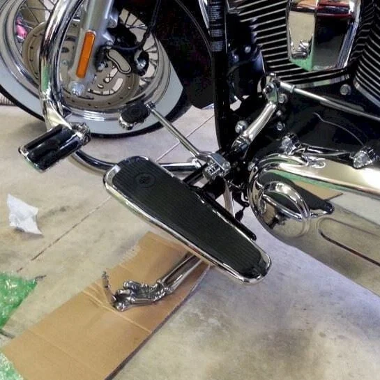 Skeleton Paw Dengan Kickstand Sepeda Motor Jari Tengah