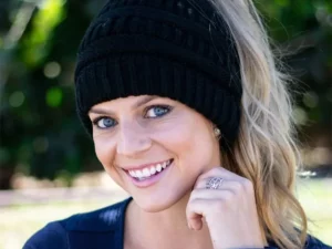 Soft Knit Ponytail Beanie