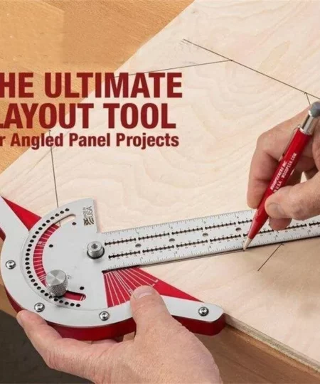 Ultra-Precision Ruler Square T-shaped Woodworking Scriber Measuring Tool