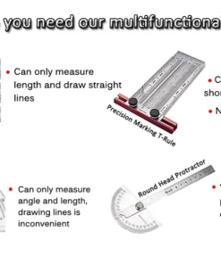 Ultra-precision woodworking scriber measuring tool