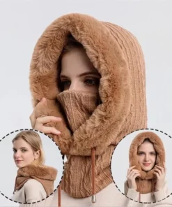 Warm Knitted Windbreaker Hat for Winter