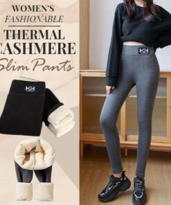 Womens Fashionable Thermal Cashmere Slim Pants