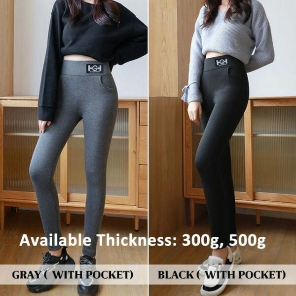 Womens Fashionable Thermal Cashmere Slim Pants