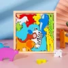 Drvena igračka dinosaur puzzle