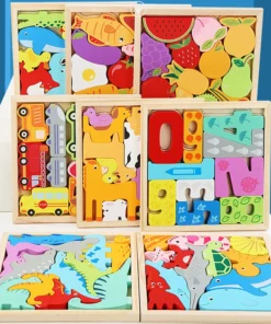 I-Wood Toy Dinosaur Puzzles
